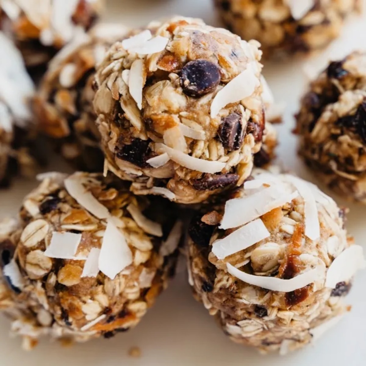 Bite-sized energy balls showcasing a simple recipe for quick and wholesome snacking at home.