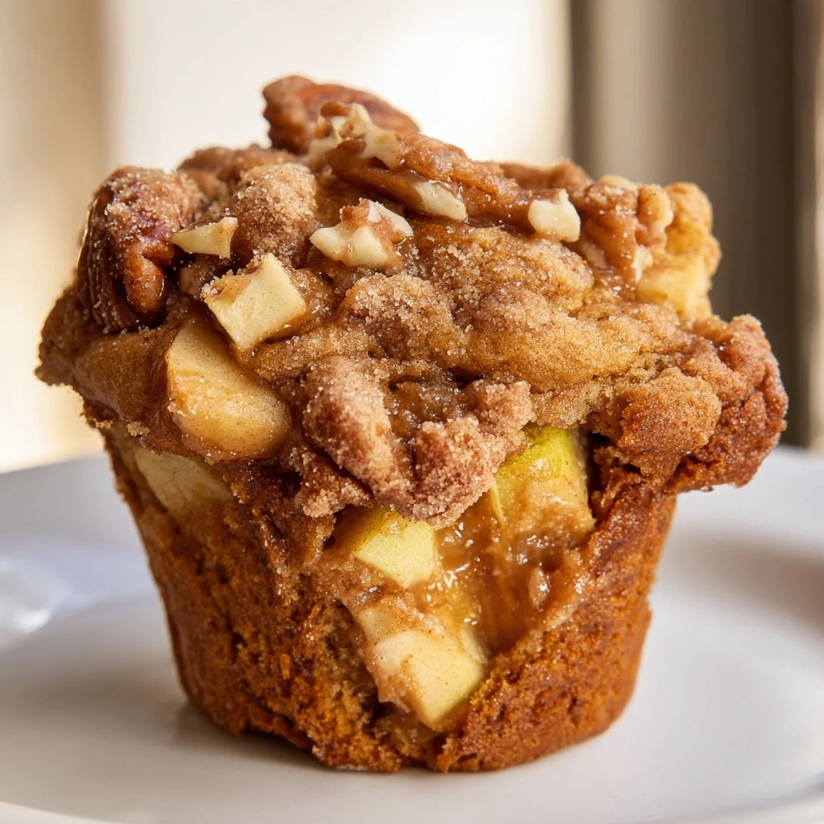 Caramel Apple Chunk Muffins