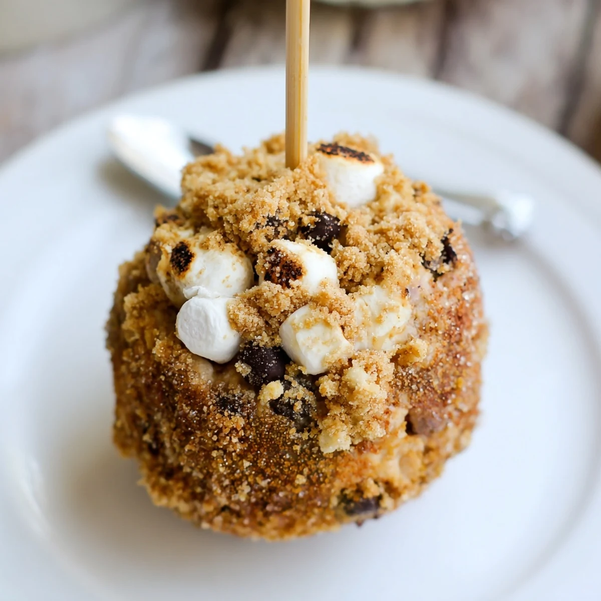 Decadent smores cinnamon sugar maple ginger muffin pops, perfect for sweet snack cravings.  