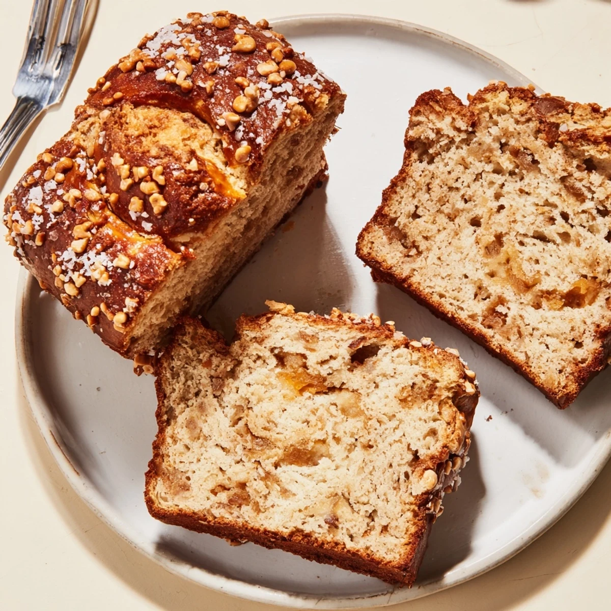 Irresistible Maple Ginger Cheddar Pretzel Muffin Loaf, perfect for breakfast or snacks.