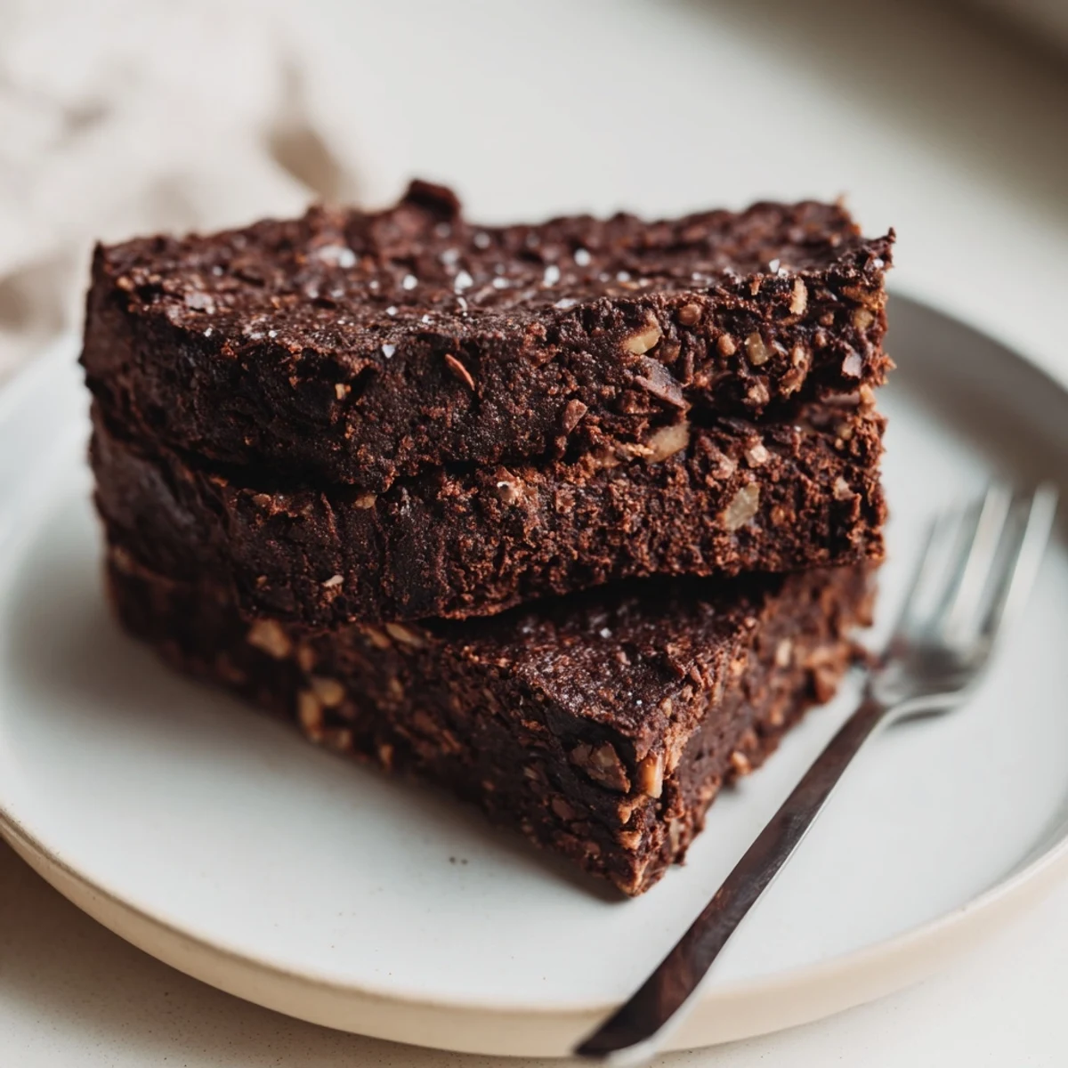 Rich Zero-Waste Brownies using nut-milk pulp, ideal for chocolate lovers' desserts.  