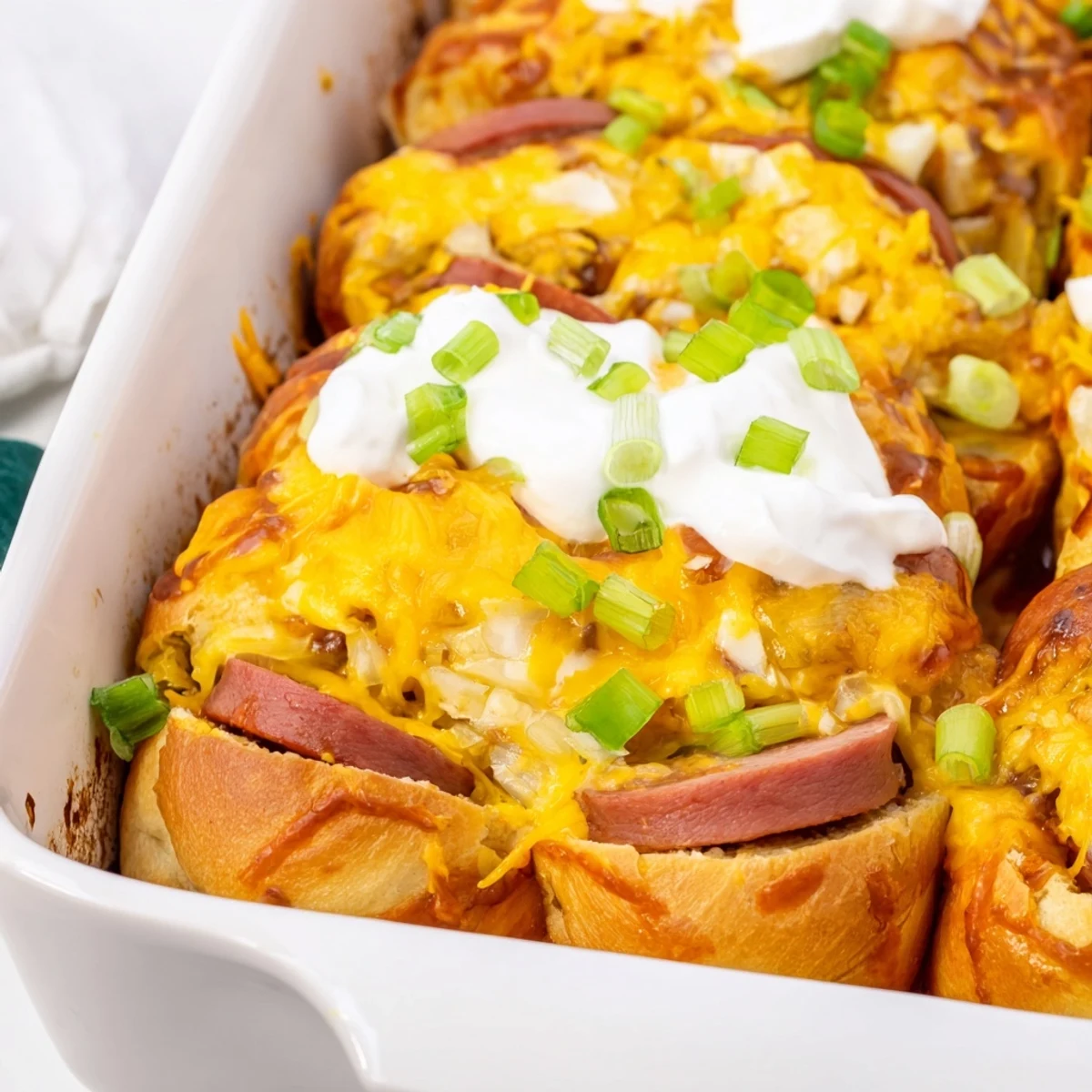 Chili Dog Baked Dish