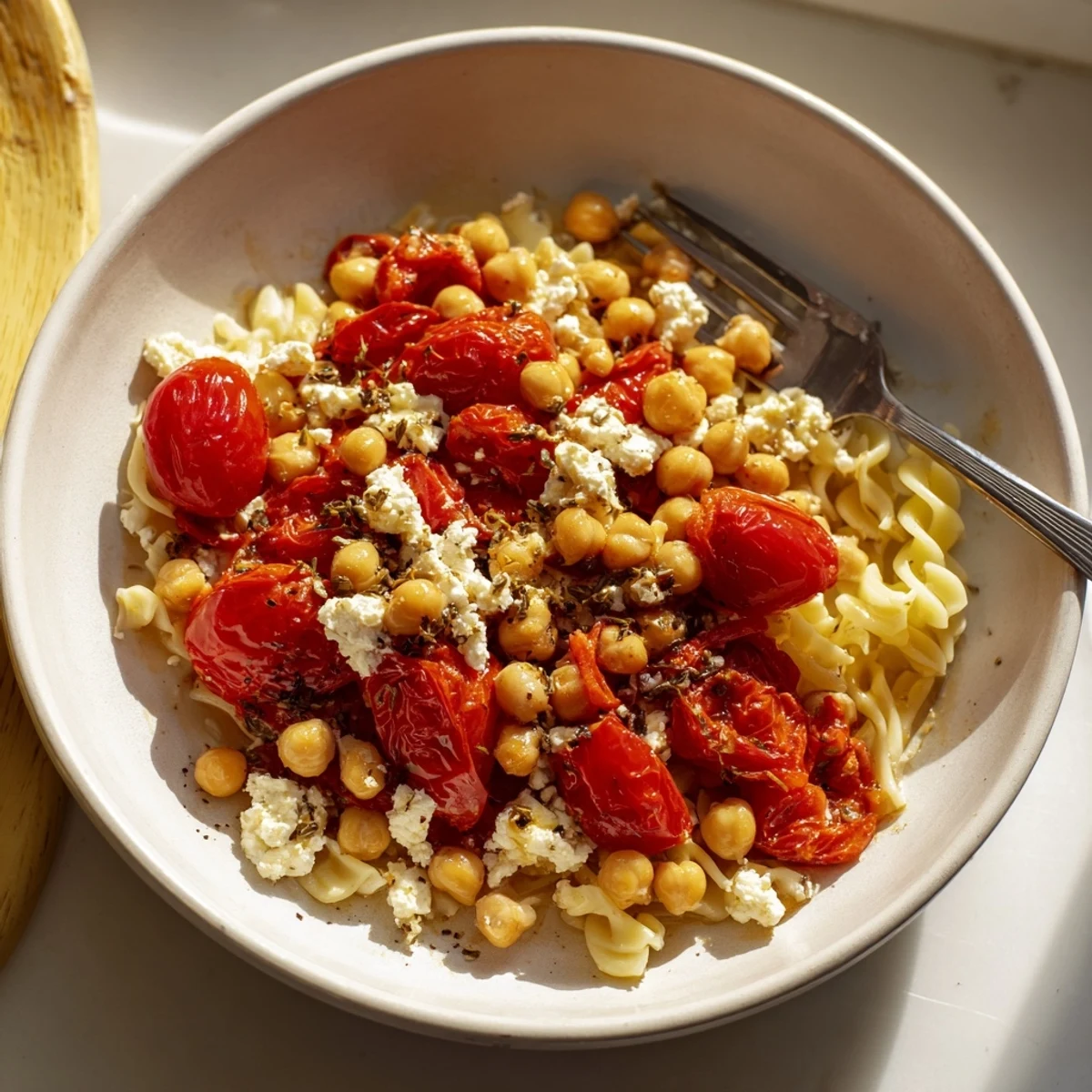 Baked Feta Chickpeas Tomatoes