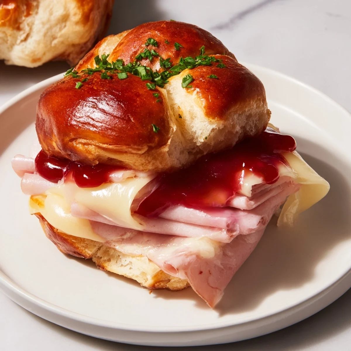 Cherry Glazed Ham Cheese
