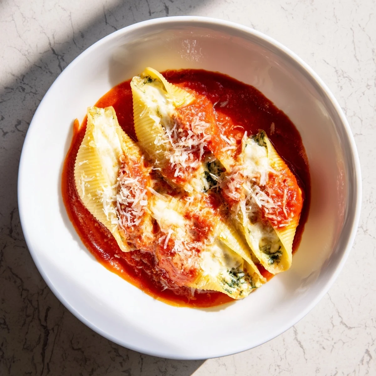 Pesto Ricotta Stuffed Shells