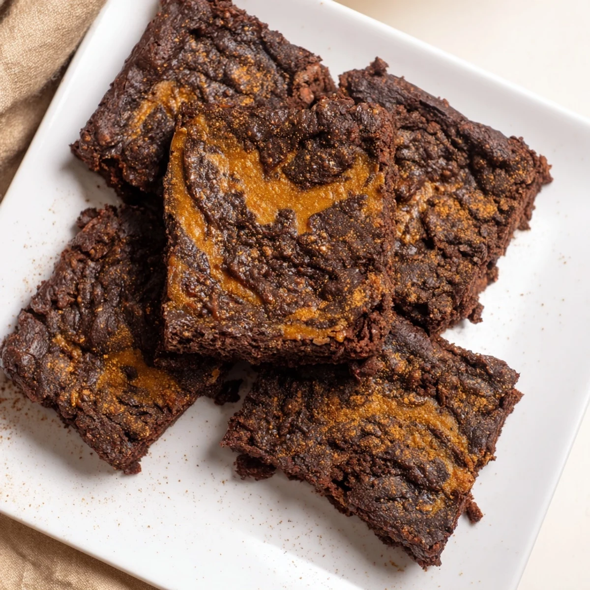Pumpkin Workout Brownies