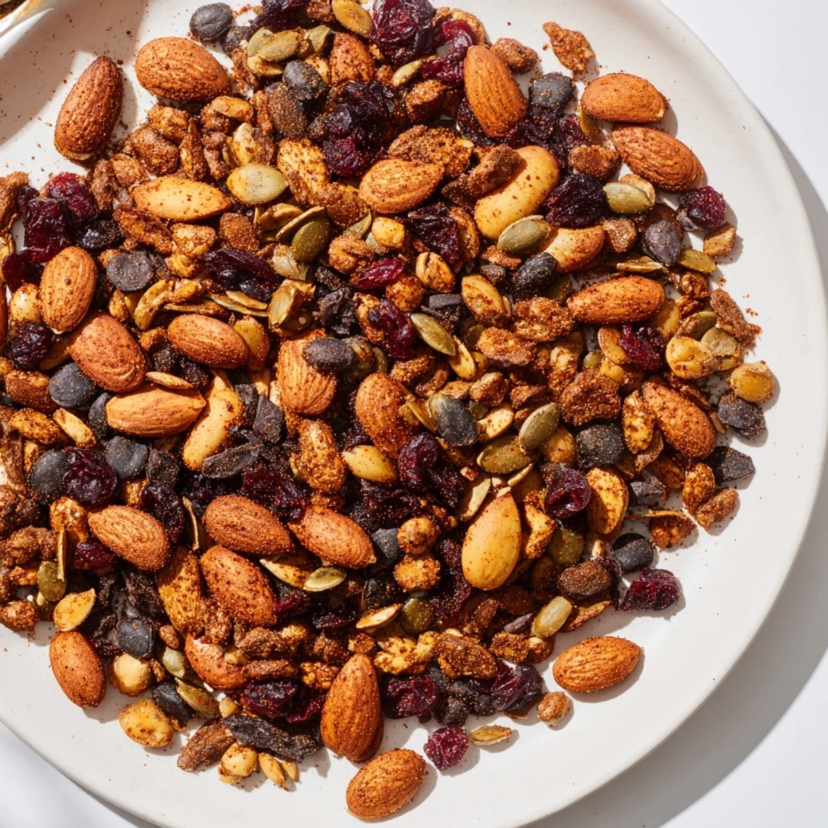 Enjoy this earthy-flavored Acorn & Oak Snack Mix, a gluten-free and vegetarian snack option.