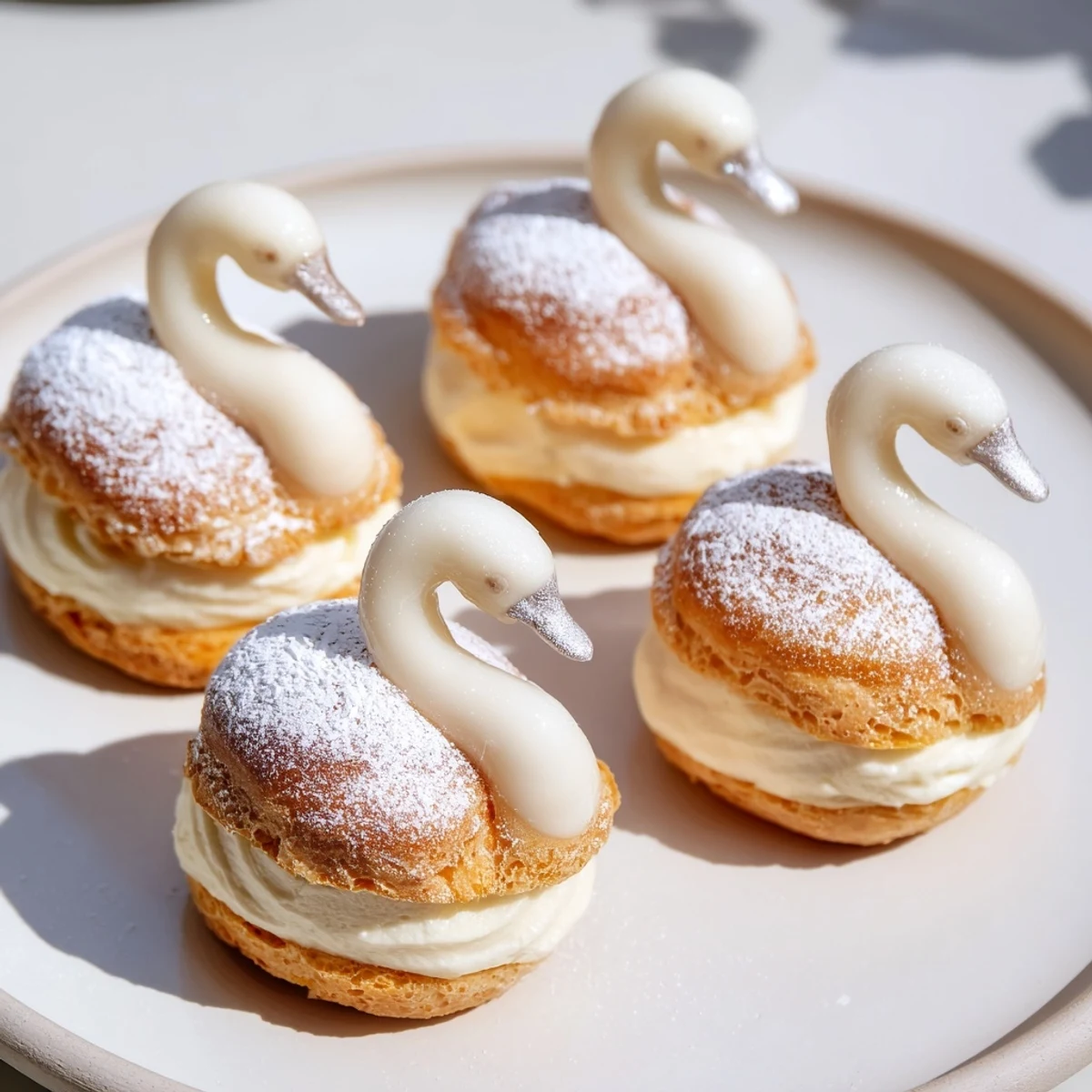 Elegant Swan Petit Fours