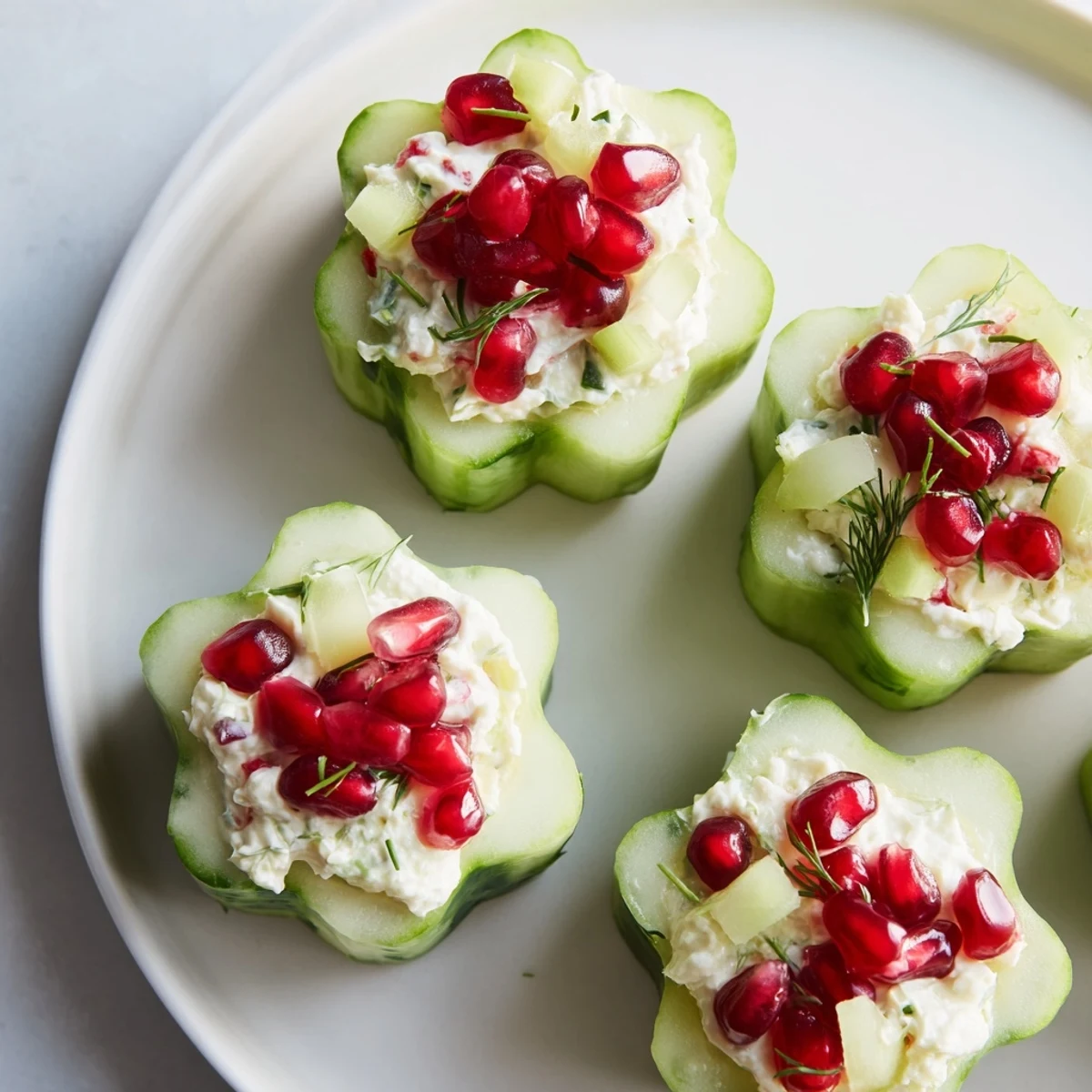 Winter Salad Snowflake Cups