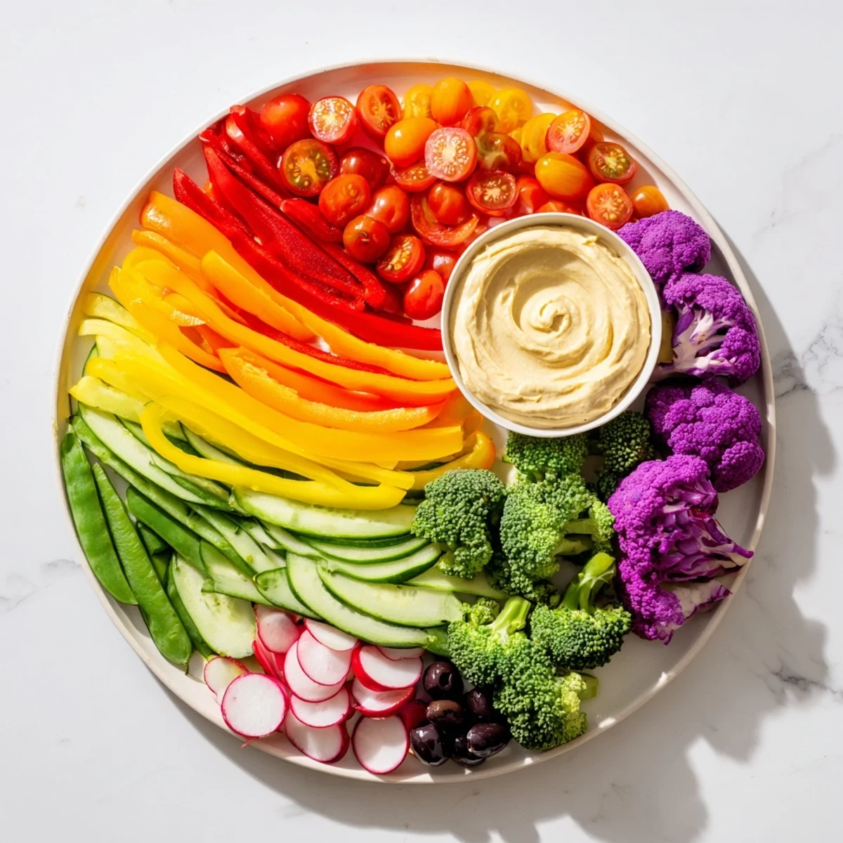 Colorful Vegetable Rainbow Board