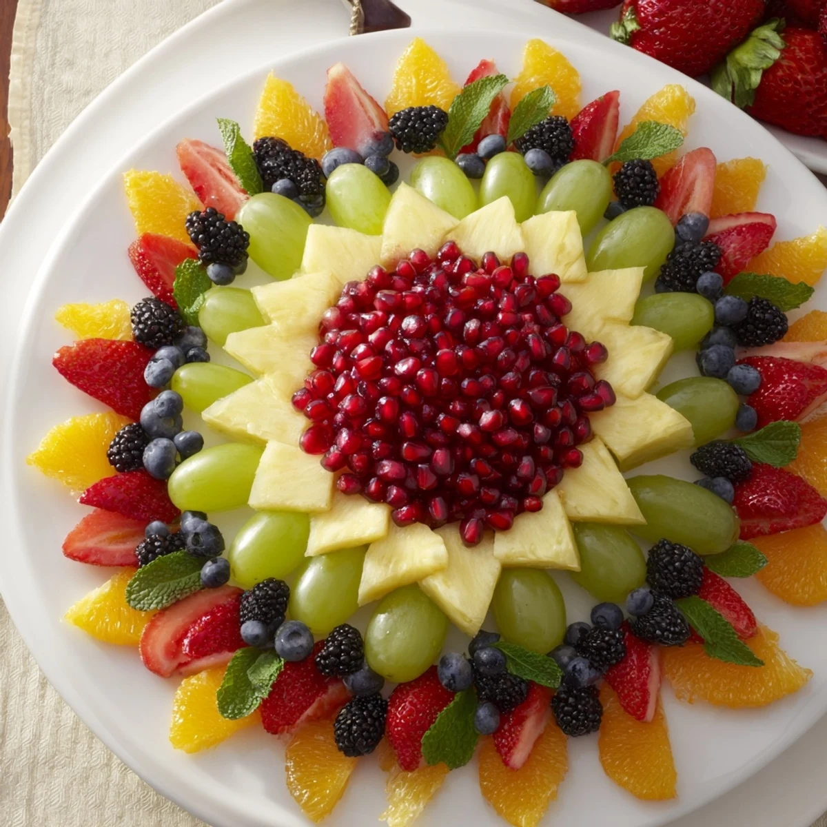 Pomegranate Starburst Platter