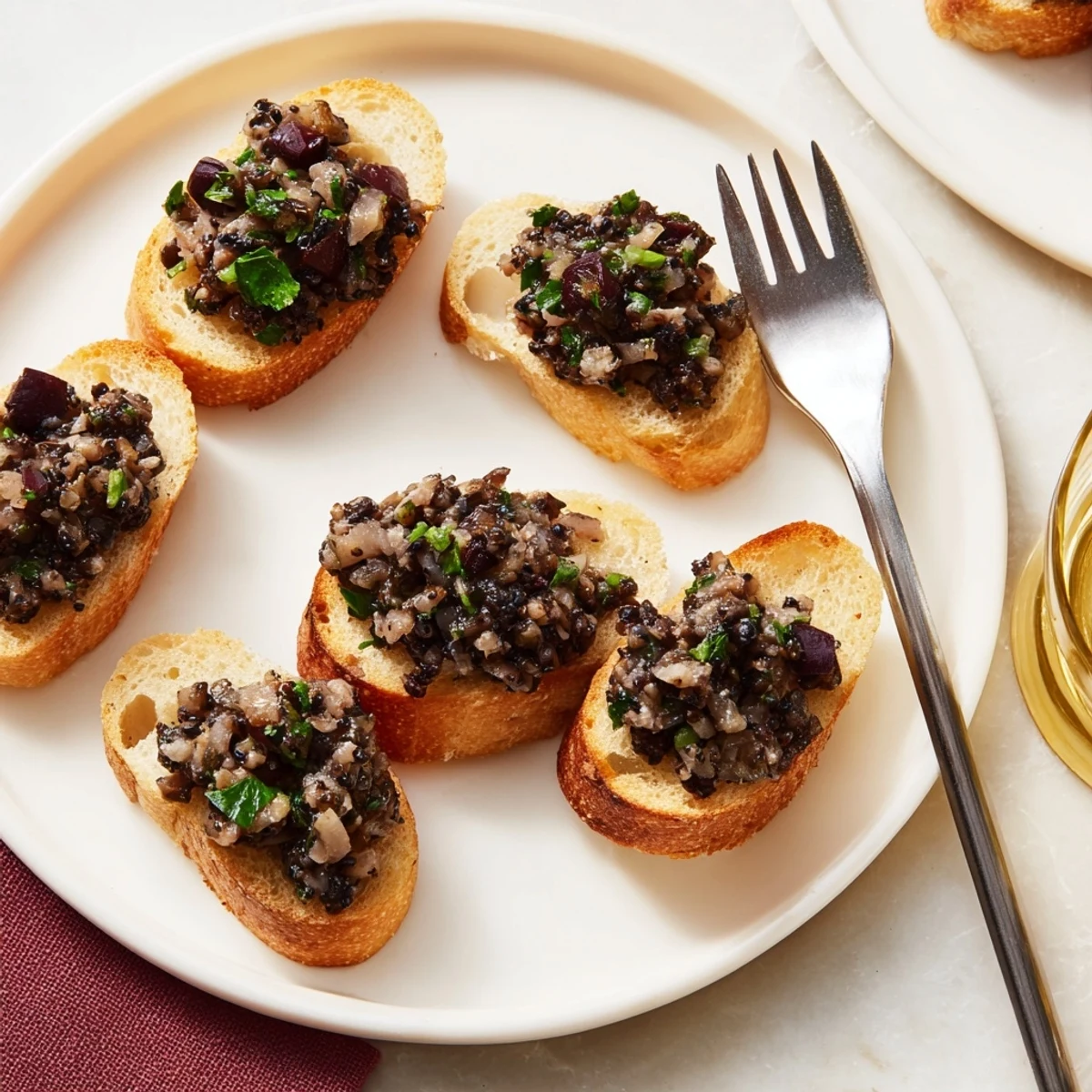 Sharing this delicious black olive tapenade and crispy crostini recipe at your next party is simple.