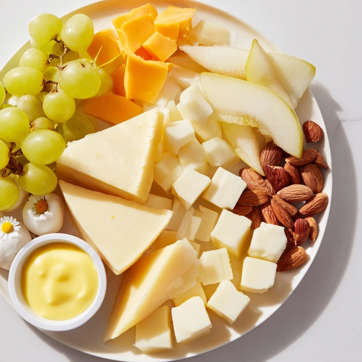 Bridal Shower Bubbly Board overflowing with elegant cheeses, fruits, and sparkling wine, perfect for celebrating.