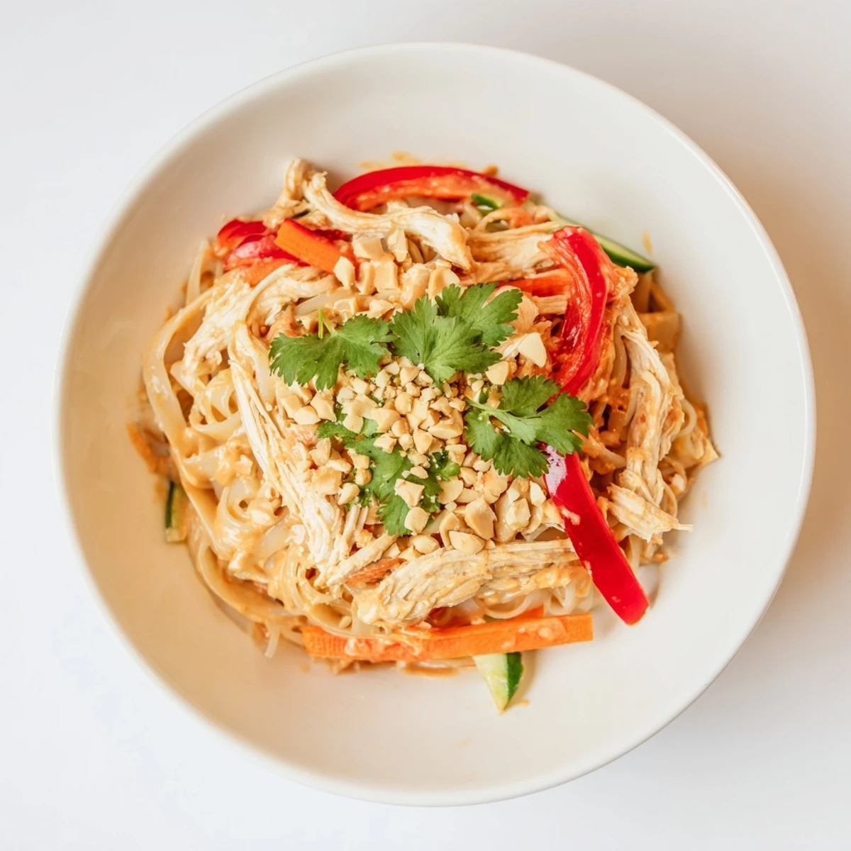 Thai-Inspired Peanut Chicken Pasta