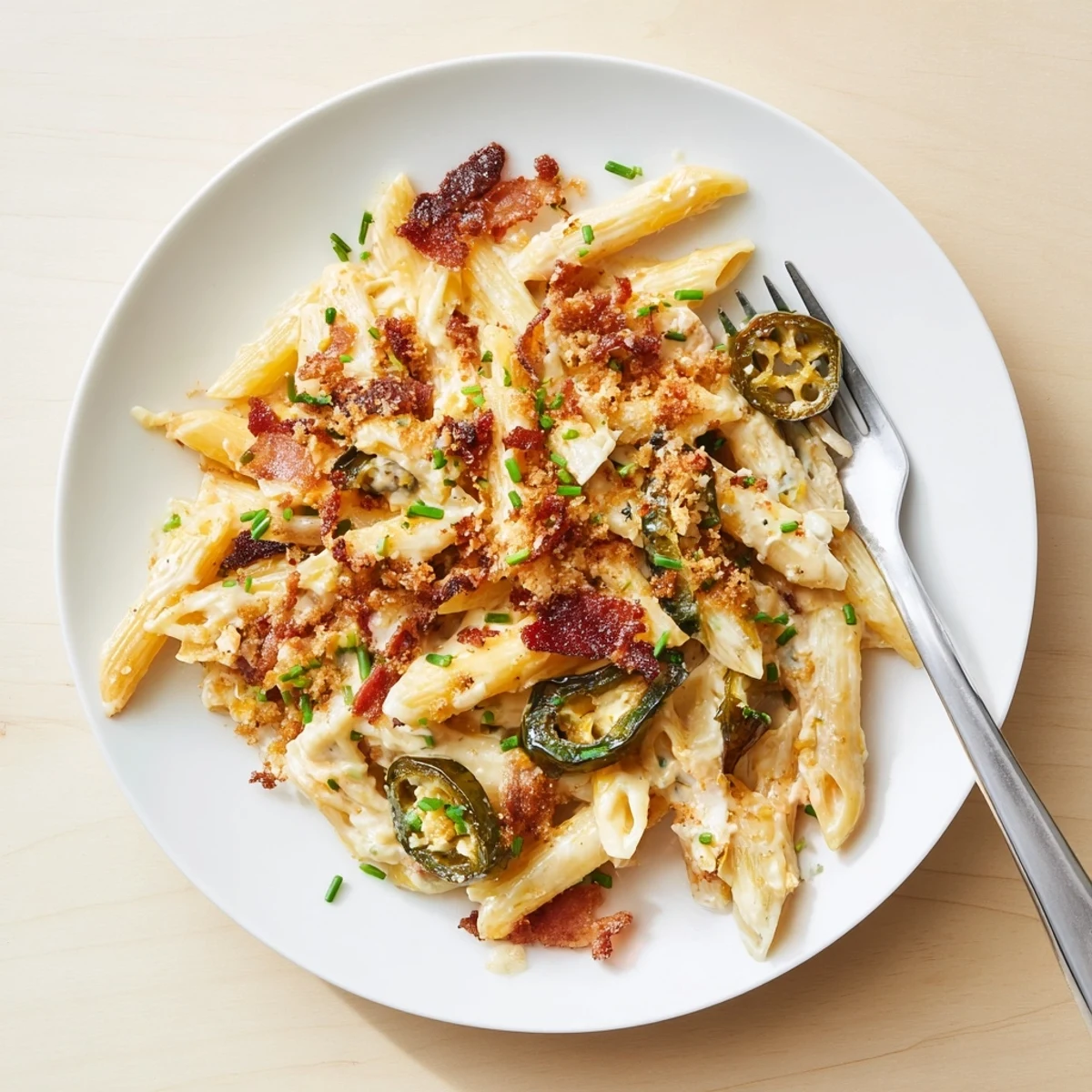 Creamy Jalapeño Popper Pasta