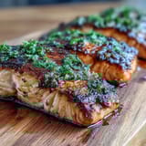 Cedar Plank Salmon Lemon Dill
