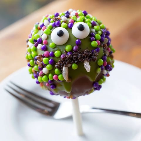 Deliciously whimsical Cheesy Jalapeño Sweet Tea Monster Cake Pops for festive celebrations.  