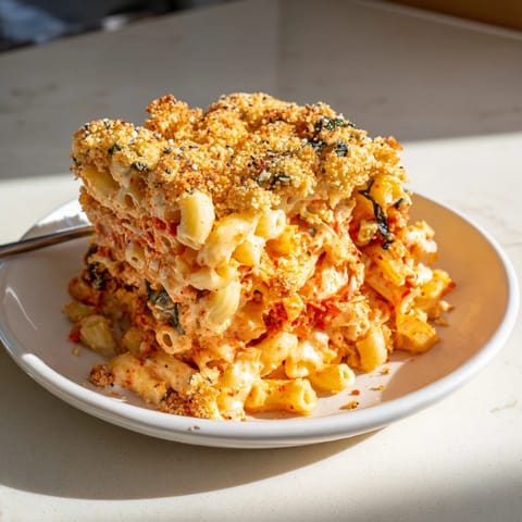 Spicy Kimchi Mac Cheese
