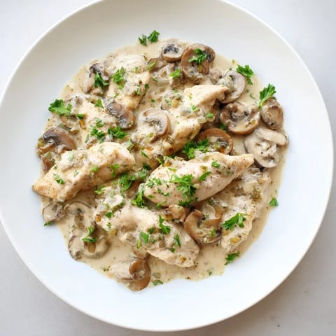 Creamy Chicken Stroganoff
