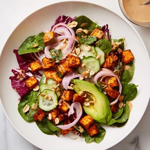 Spiced Peanut Sweet Potato Salad