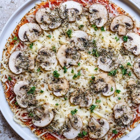 Frozen Pizza with Mushrooms Cheese