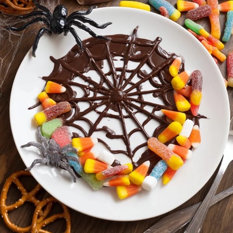 Spiderweb Candy Platter
