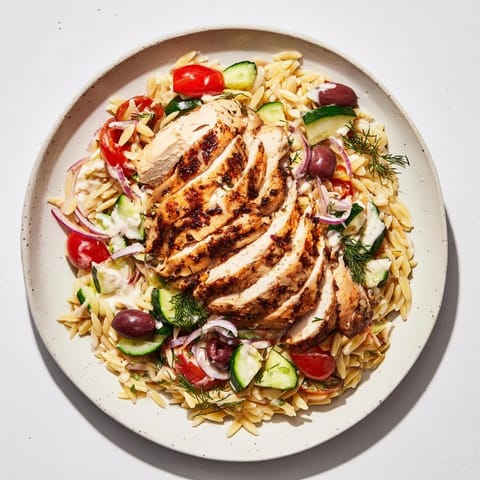 Greek Chicken Gyro Pasta Bowls