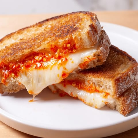 Brie Chili Crisp Grilled Cheese
