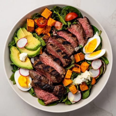 High Protein Beef Avocado Bowl