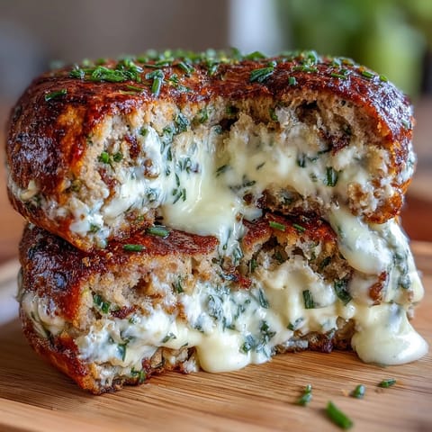 Close-up of soft, chewy garlic herb protein bagels with a creamy cottage cheese spread, garnished with fresh chives and parsley.