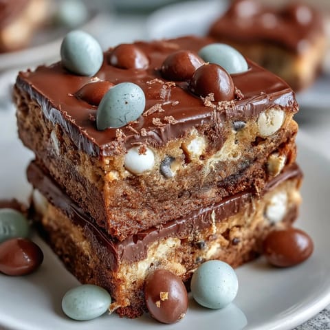 Cadbury Egg Cookie Bars