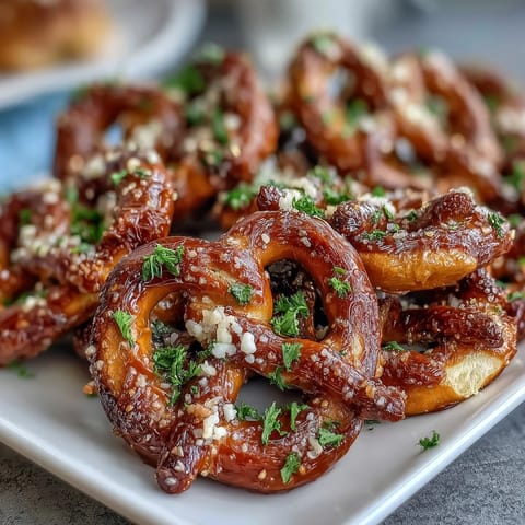 Festive shamrock pretzel bites with green candy coating and sprinkles, a fun St. Patricks Day treat for kids and adults alike.