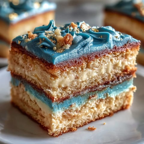 Dark blue and gold ombre layer cake with smooth vanilla buttercream, perfect for celebrating a boy's graduation milestone.