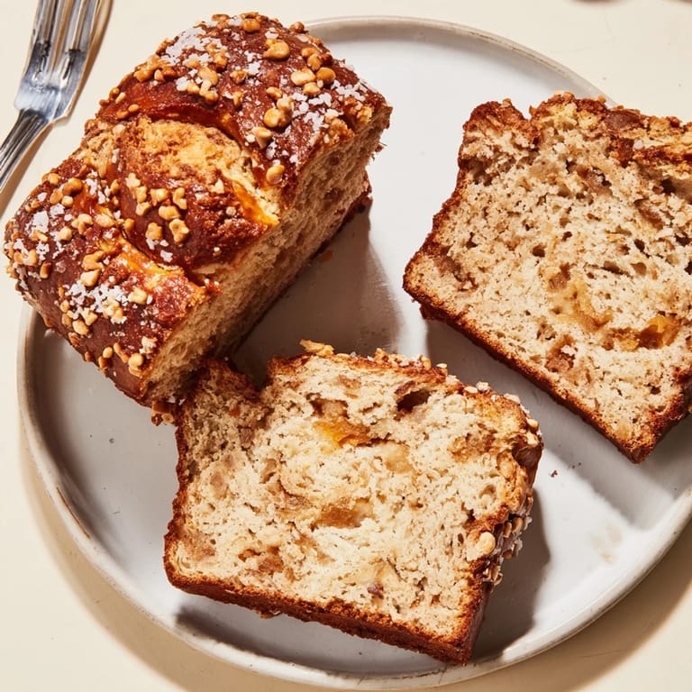 Irresistible Maple Ginger Cheddar Pretzel Muffin Loaf, perfect for breakfast or snacks.