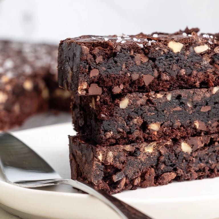 Fudgy Zero-Waste Brownies made with nut-milk pulp, a delicious twist on dessert classics.