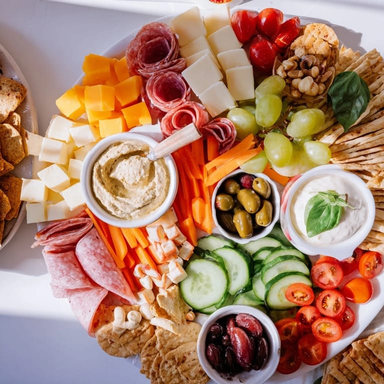 String together flavors on a playful Girl Dinner Platter, perfect for light dining moments.