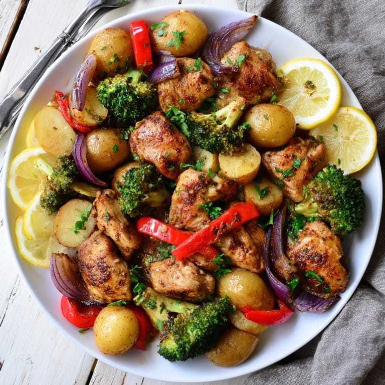 Delicious Lazy Gourmet Chicken & Vegetable One-Pot dish, perfect for busy weeknight dinners.