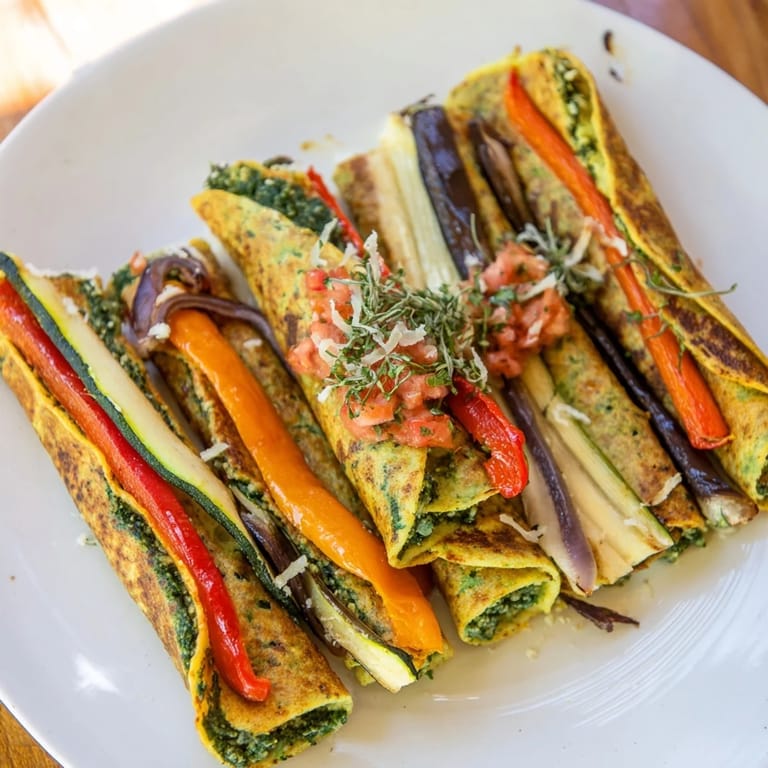 Roasted Veggie Candy Cane Wraps