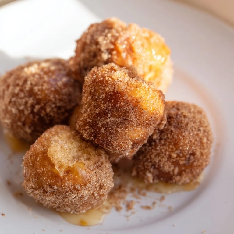 These homemade Air Fryer Cinnamon Donuts, freshly tossed in cinnamon sugar, are a delightful American treat.
