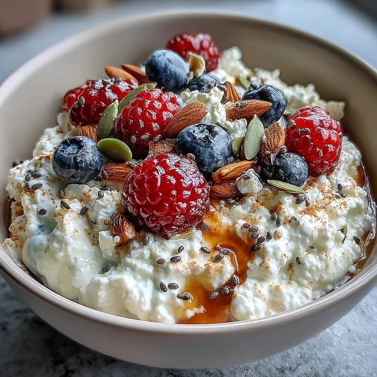 Cottage Cheese Berries & Seeds Bowl